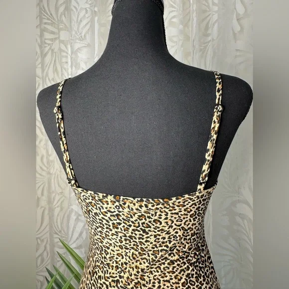 SHEIN Leopard Print Mini Dress with Spaghetti Straps - Picture 6 of 9